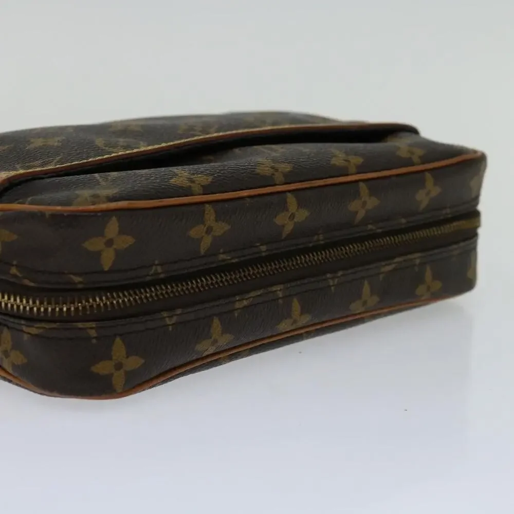 Louis Vuitton Monogram Compiegne 23 Clutch Bag Brown